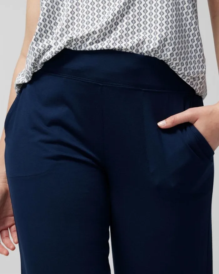 Soma Cool Nights Crop Pants Nightfall Navy Women Matching Sets and Separates