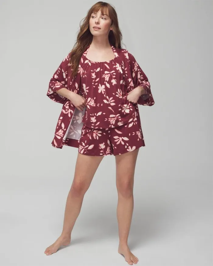 Soma Cool Nights Sleep Cardi Nightfall Navy Women Matching Sets and Separates