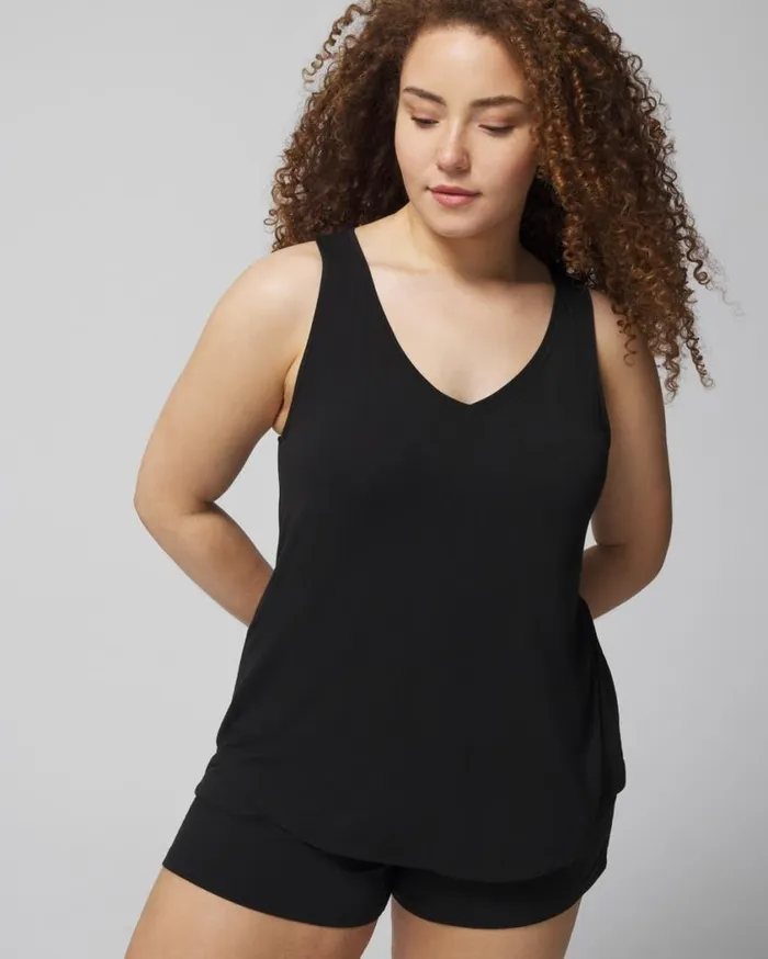 Soma Cool Nights VNeck Tank Limelight Women Matching Sets and Separates
