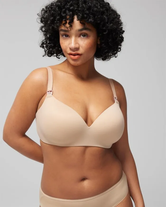 Soma Enbliss Wireless Nursing Bra Warm Amber Women Bras