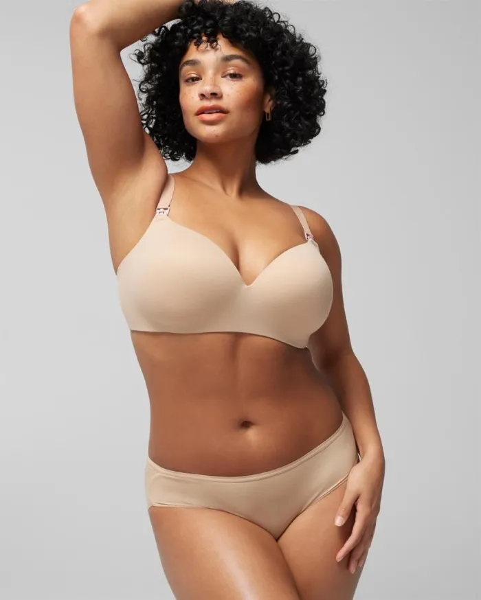 Soma Enbliss Wireless Nursing Bra Warm Amber Women Bras