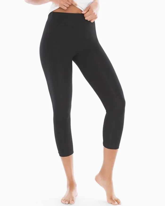Soma Essential Crop Leggings Black Women Bottoms