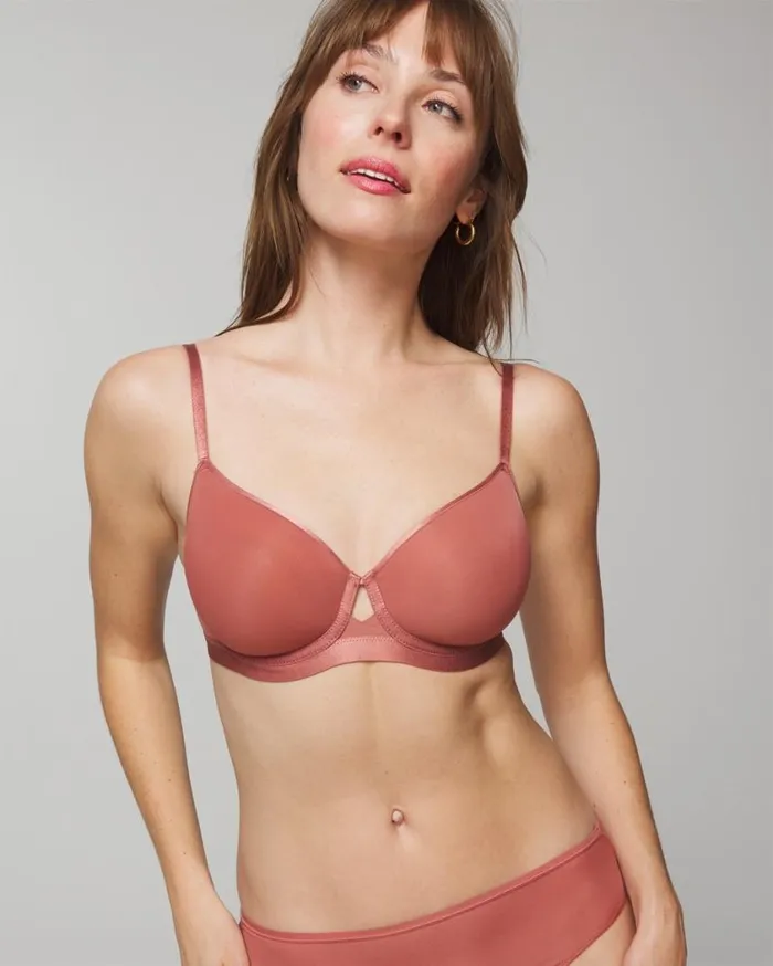 Soma Lightly Lined Perfect Coverage Bra Warm Amber Women Bras