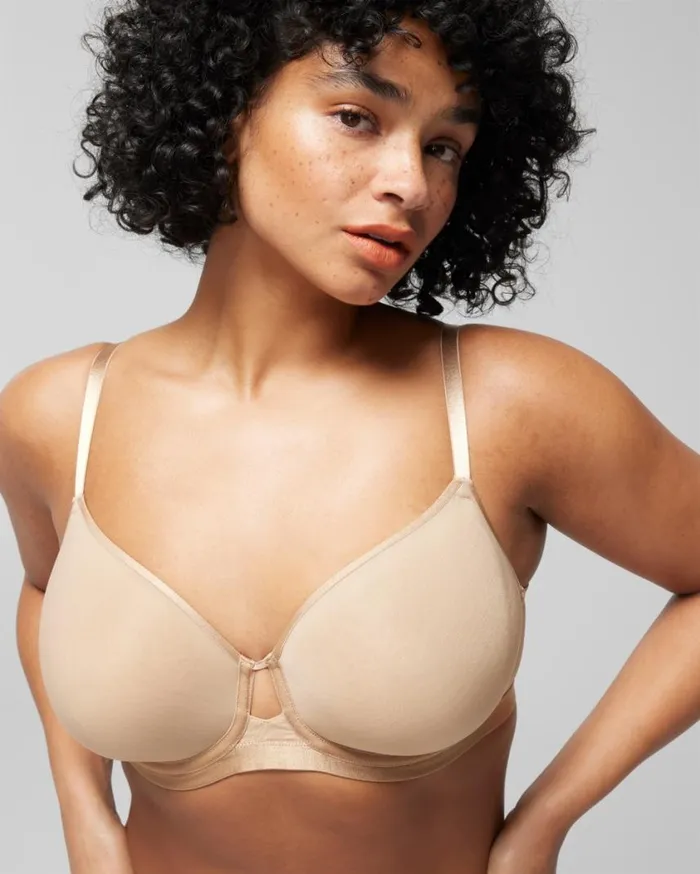 Soma Lightly Lined Perfect Coverage Bra Warm Amber Women Bras