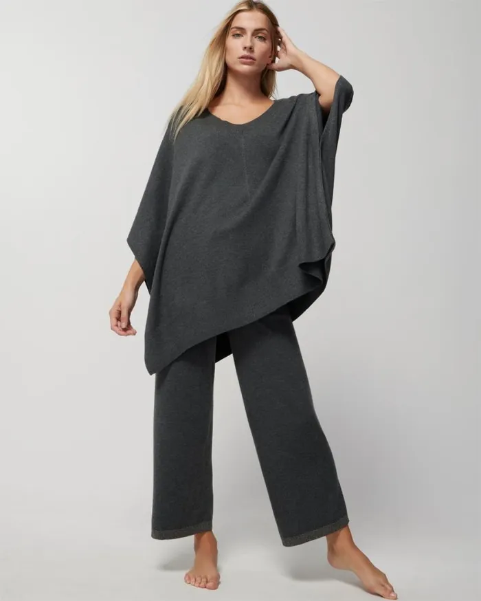 Soma Luxe Soft VNeck Poncho Woodland Women Sweaters and Jackets