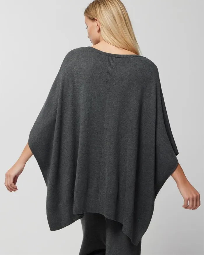 Soma Luxe Soft VNeck Poncho Woodland Women Sweaters and Jackets
