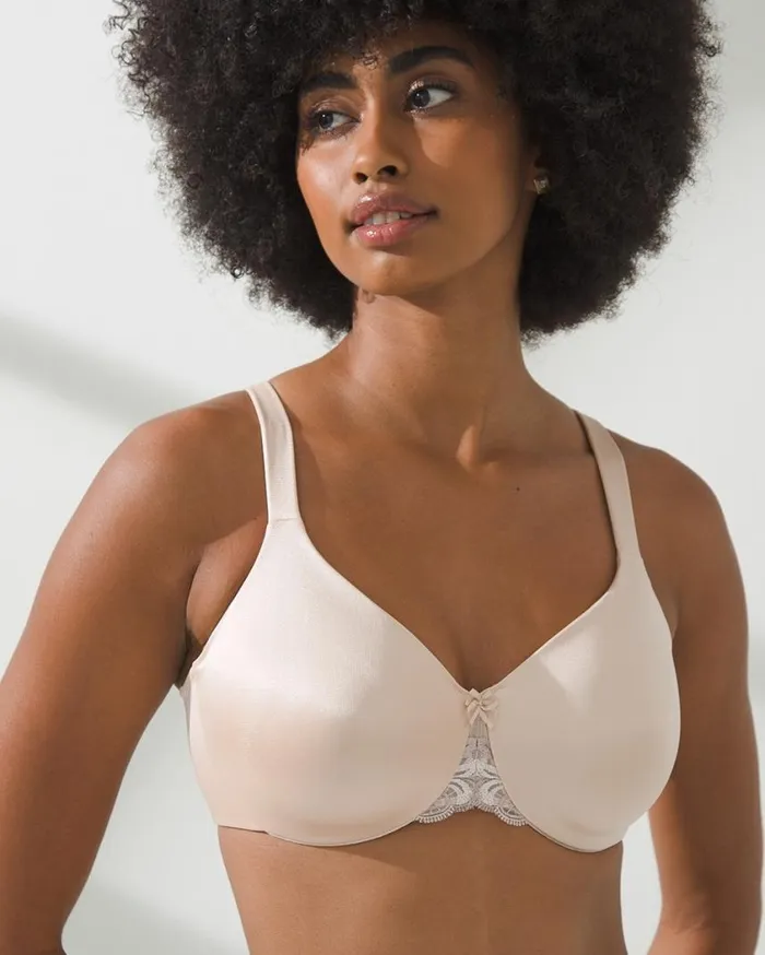 Soma Sensuous Sides 3 Inch Minimizer Bra Pale Sand Women Bras
