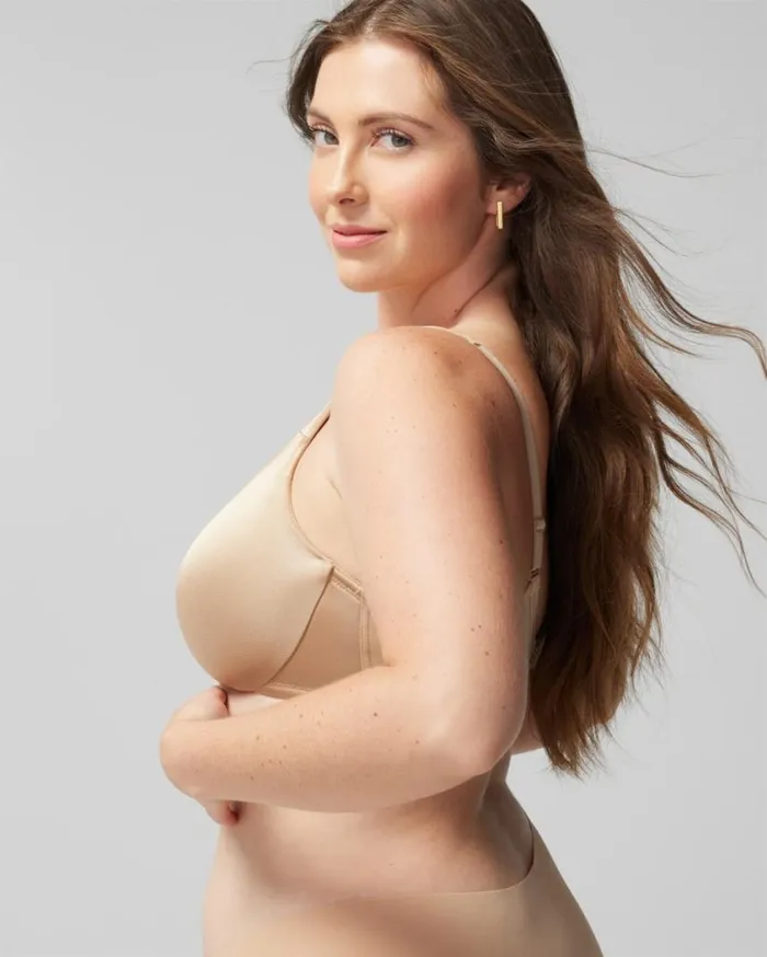 Soma Sensuous Sides 3 Inch Minimizer Bra Pale Sand Women Bras