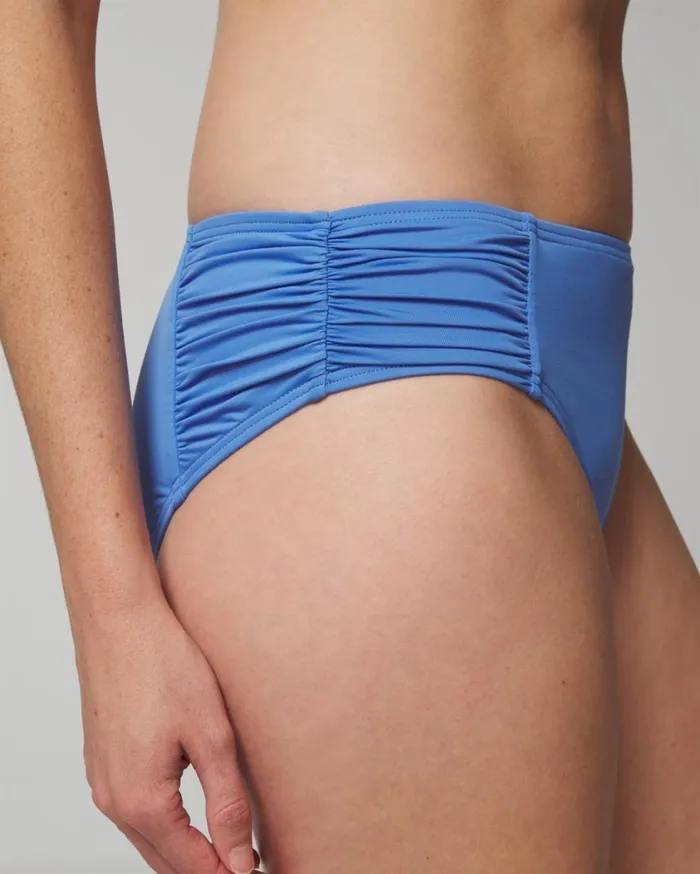 Soma Soma Swim Rouched Bikini Bottoms True Blue Women Swim