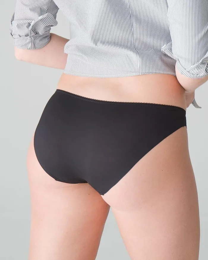 Soma Vanishing Edge Lace Bikini Black Women Panties