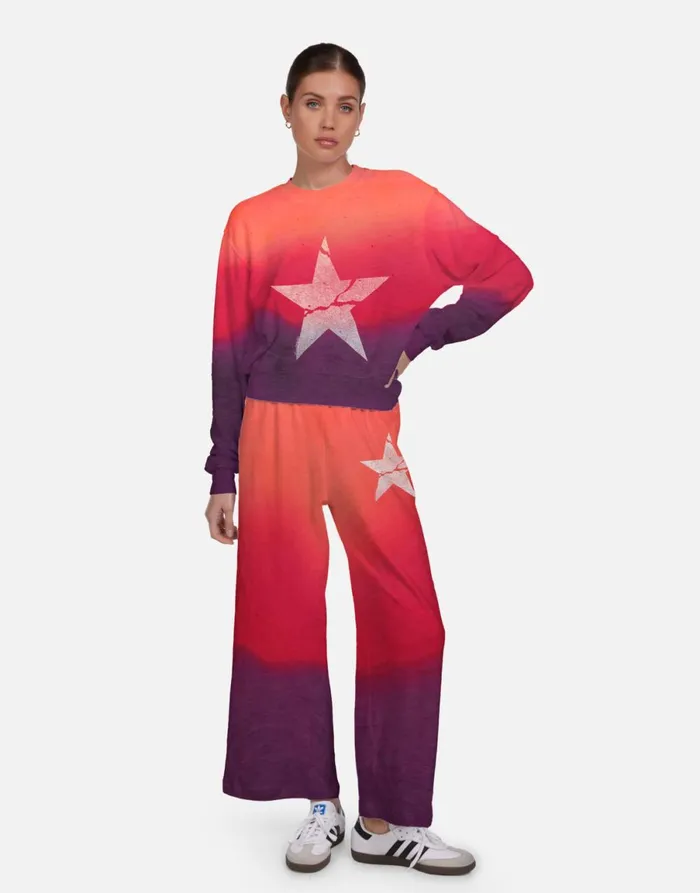 Spalding Cracked Star Malibu Skies Women039s Lauren Moshi Long Sleeve