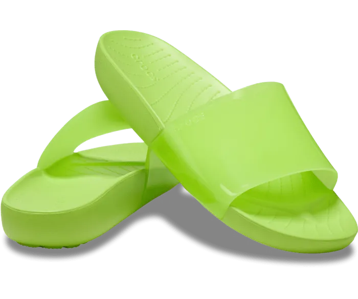 Splash Glossy Slide Limeade Women Crocs Sandals