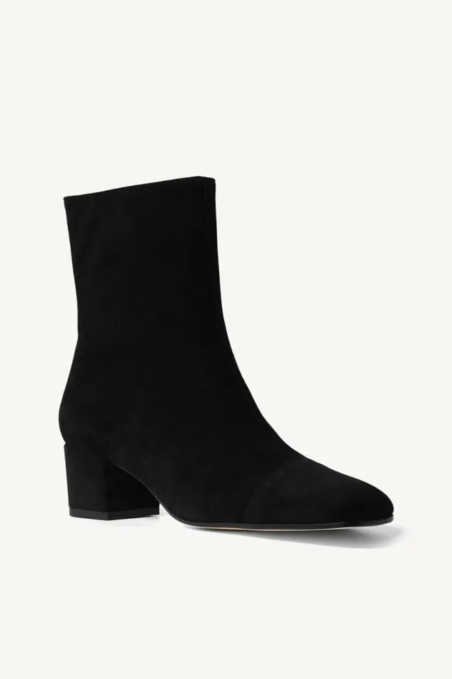 STAUD Boots AIMEE SHORT BOOT Black Suede 8211 Women