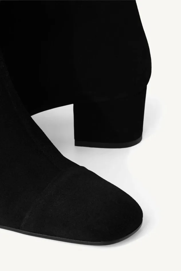 STAUD Boots AIMEE SHORT BOOT Black Suede 8211 Women