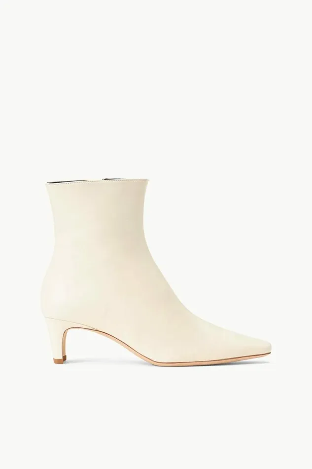 STAUD Boots WALLY ANKLE BOOT Cream 8211 Women