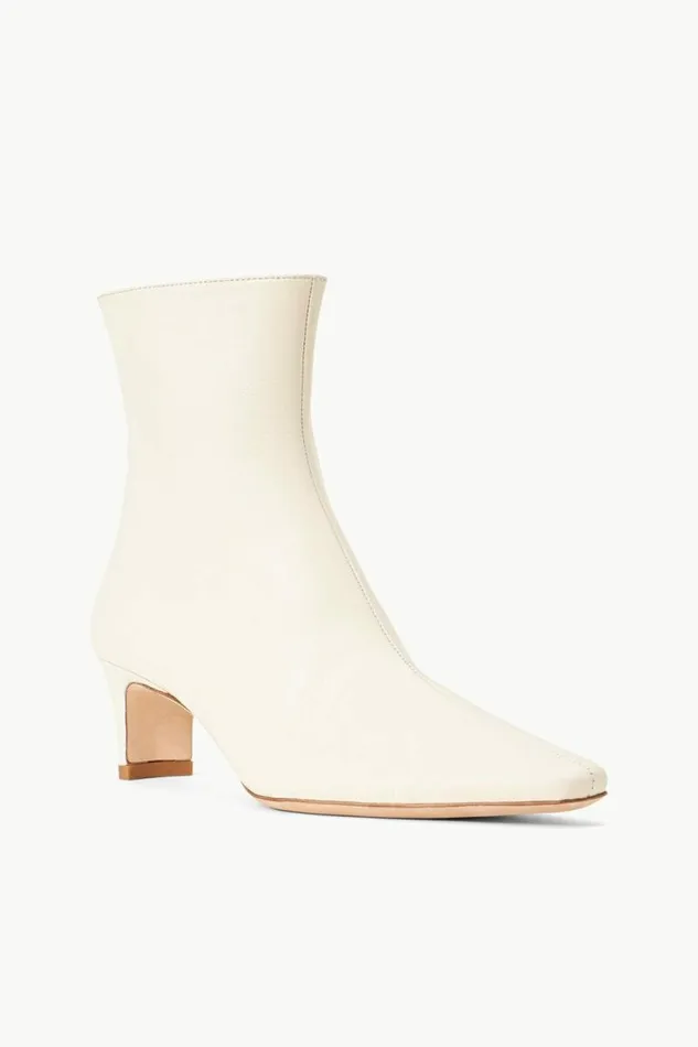 STAUD Boots WALLY ANKLE BOOT Cream 8211 Women