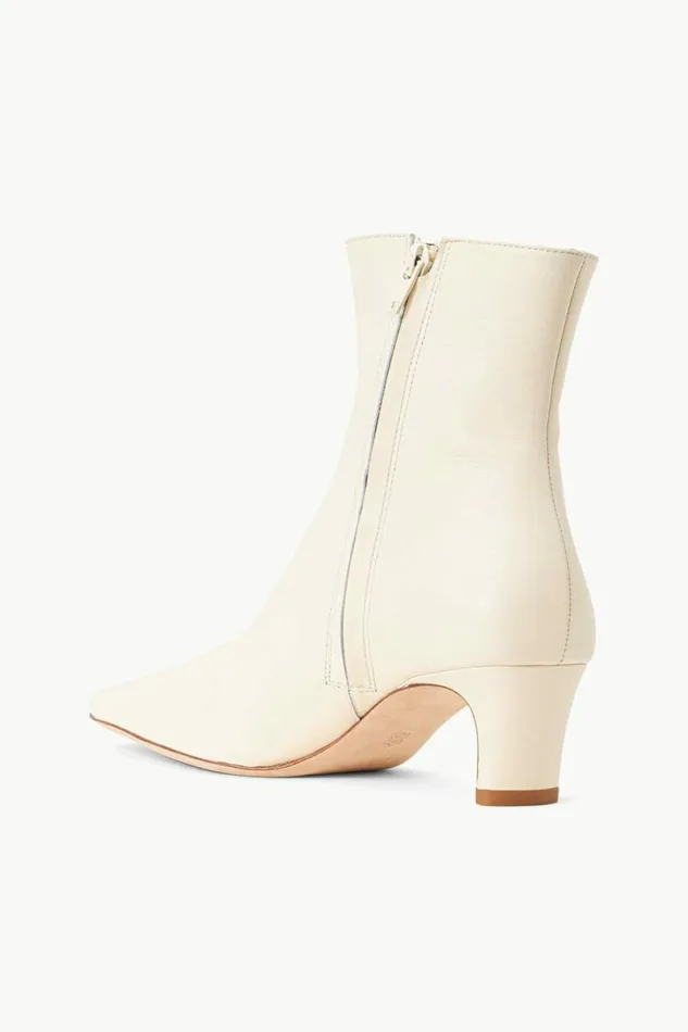 STAUD Boots WALLY ANKLE BOOT Cream 8211 Women