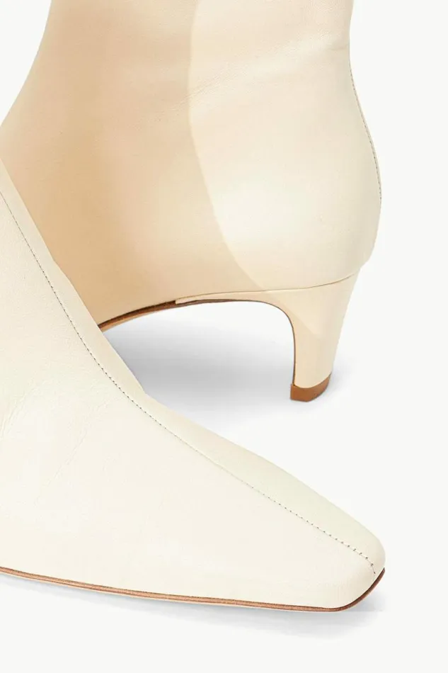 STAUD Boots WALLY ANKLE BOOT Cream 8211 Women