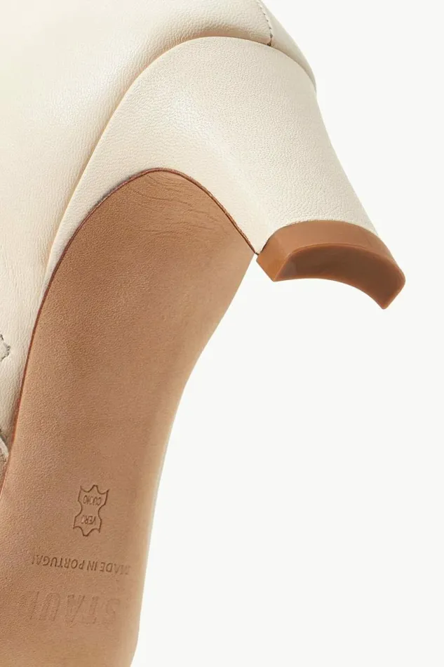 STAUD Boots WALLY ANKLE BOOT Cream 8211 Women