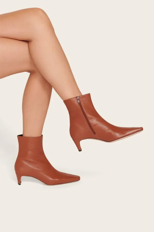 STAUD Boots WALLY ANKLE BOOT Tan 8211 Women