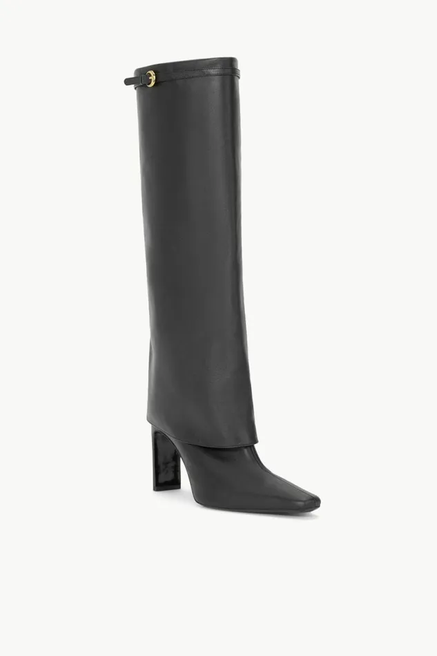 STAUD Boots WALLY FOLDOVER HIGH HEEL BOOT Black 8211 Women STAUD Boots WALLY FOLDOVER HIGH HEEL BOOT Black 8211 Women
