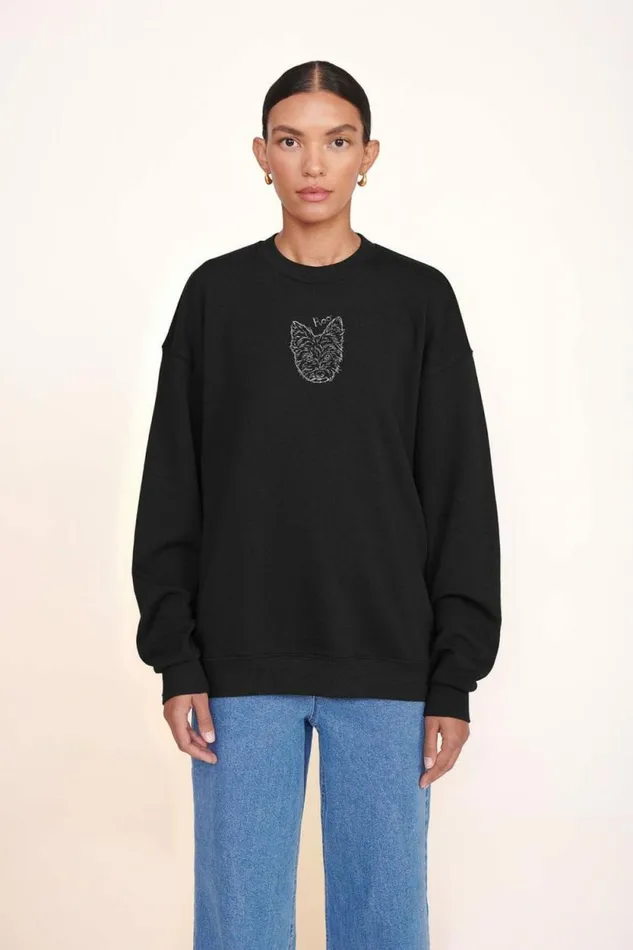 STAUD Custom Clothing CUSTOM X CBONZ OVERSIZED SWEATSHIRT Black 8211 Pet