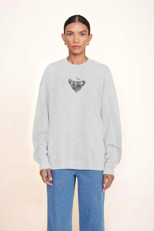 STAUD Custom Clothing CUSTOM X CBONZ OVERSIZED SWEATSHIRT Grey 8211 Pet