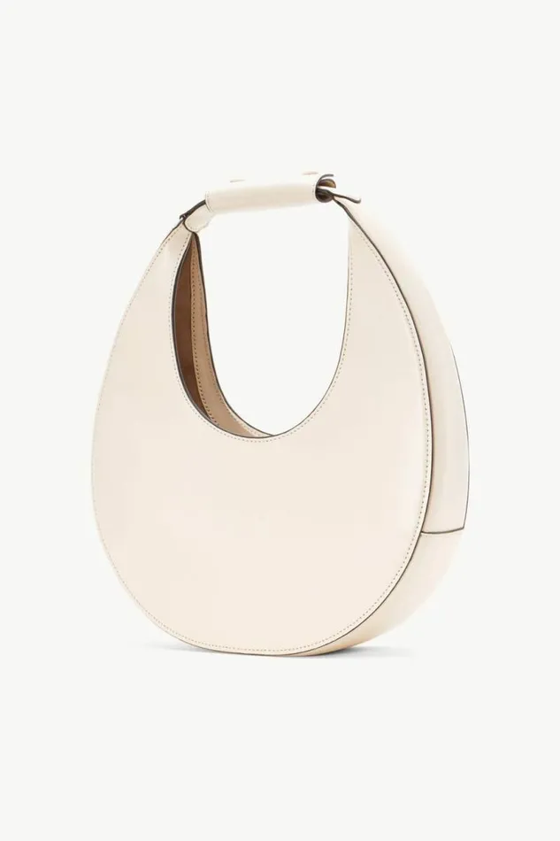 STAUD Custom Handbags CUSTOM MOON BAG Cream 8211 Women