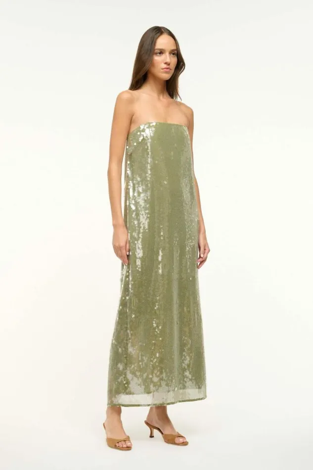 STAUD Dresses CASEY DRESS Garden Moss 8211 Women