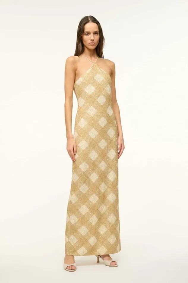 STAUD Dresses CUBISM DRESS Golden Hour 8211 Women STAUD Dresses CUBISM DRESS Golden Hour 8211 Women