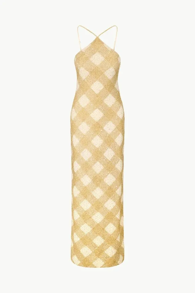 STAUD Dresses CUBISM DRESS Golden Hour 8211 Women STAUD Dresses CUBISM DRESS Golden Hour 8211 Women