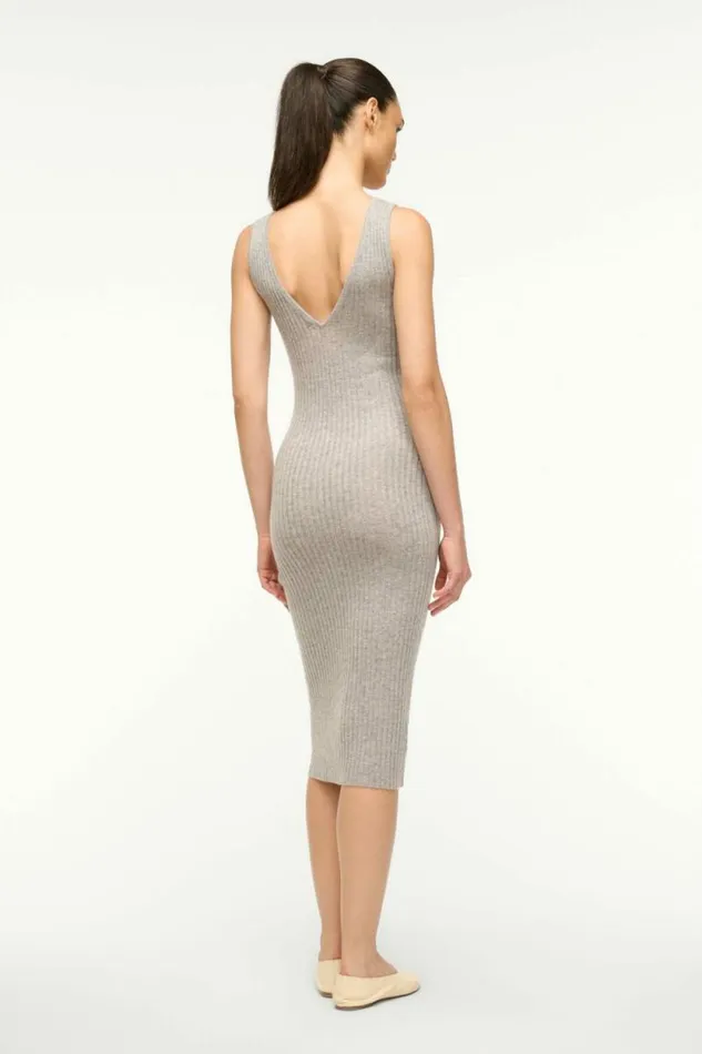 STAUD Dresses DANA CASHMERE DRESS Heather Grey 8211 Women