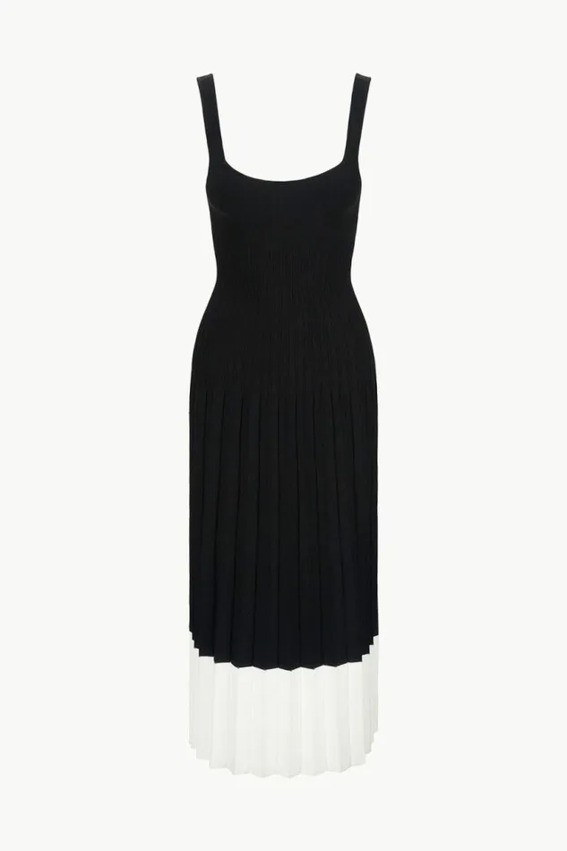 STAUD Dresses ELLISON DRESS Black Ivory 8211 Women STAUD Dresses ELLISON DRESS Black Ivory 8211 Women