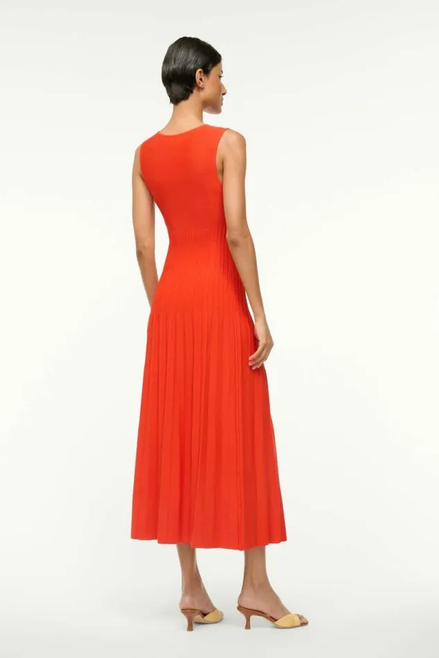 STAUD Dresses ELYSE DRESS Cayenne 8211 Women STAUD Dresses ELYSE DRESS Cayenne 8211 Women