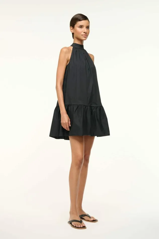 STAUD Dresses MINI MARLOWE DRESS Black 8211 Women