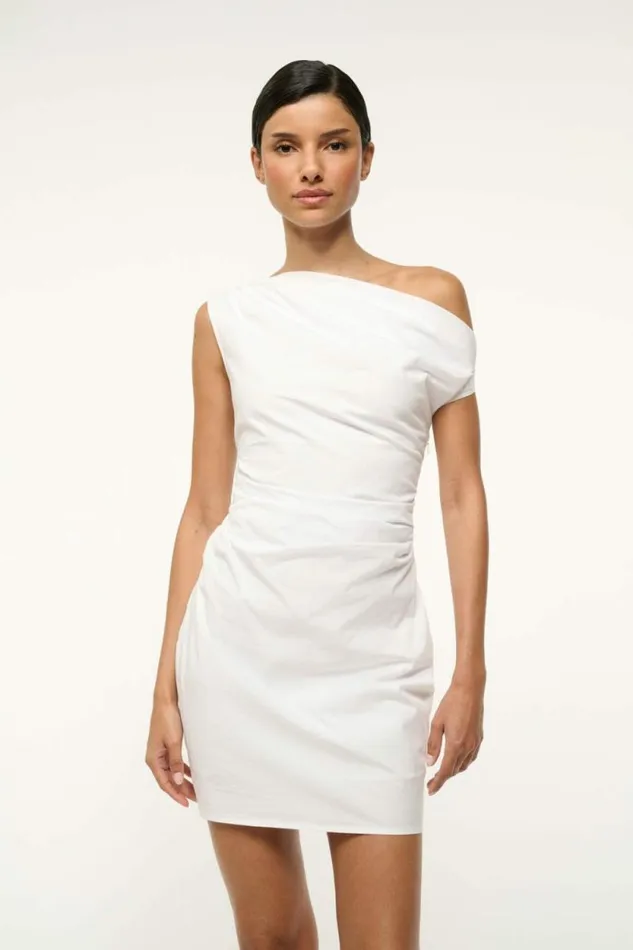 STAUD Dresses PHARE MINI DRESS White 8211 Women STAUD Dresses PHARE MINI DRESS White 8211 Women