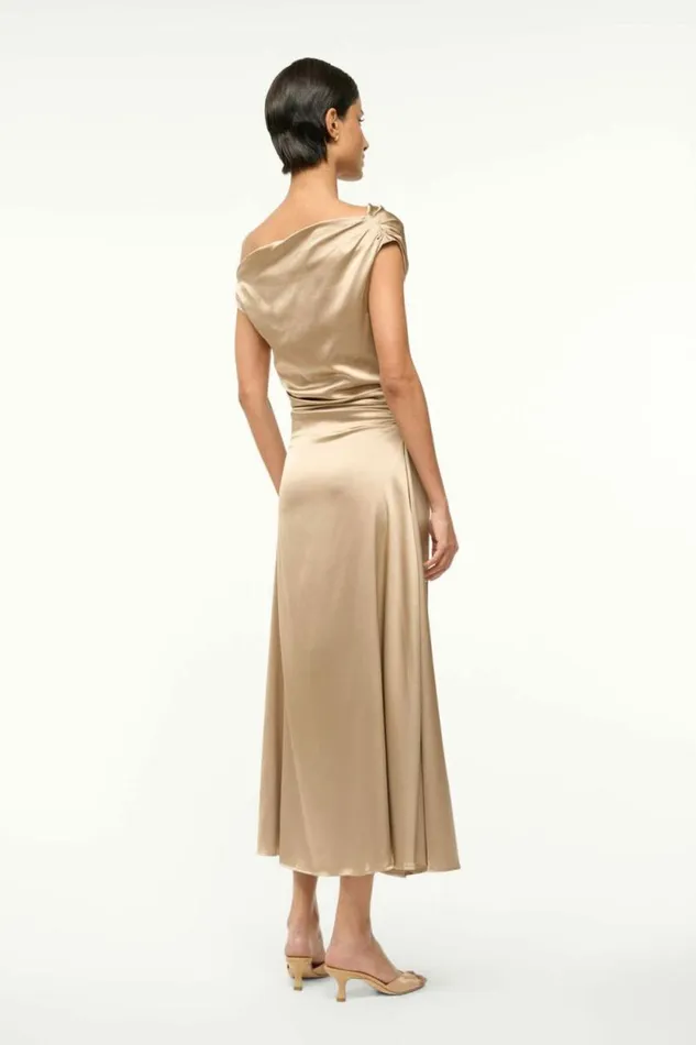 STAUD Dresses PHARE SILK DRESS Birch 8211 Women