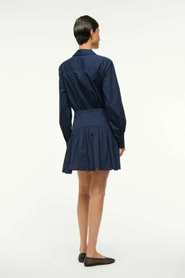 STAUD Dresses ROCCO MINI DRESS Navy 8211 Women