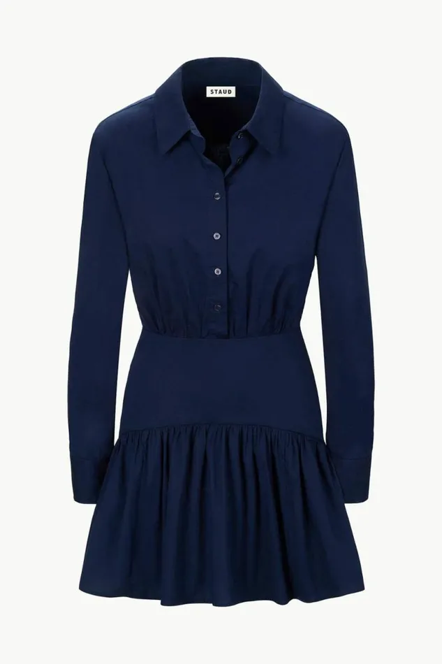 STAUD Dresses ROCCO MINI DRESS Navy 8211 Women