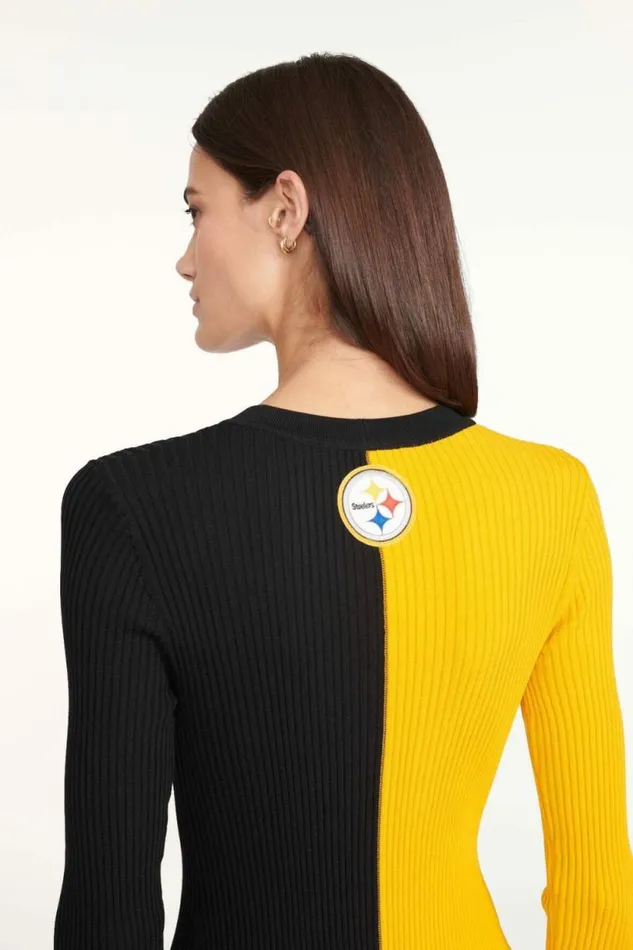 STAUD Dresses THE NFL SHOKO SWEATER Pittsburgh Steelers 8211 Women STAUD Dresses THE NFL SHOKO SWEATER Pittsburgh Steelers 8211 Women
