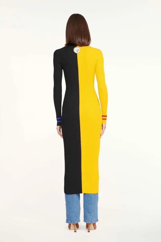 STAUD Dresses THE NFL SHOKO SWEATER Pittsburgh Steelers 8211 Women STAUD Dresses THE NFL SHOKO SWEATER Pittsburgh Steelers 8211 Women