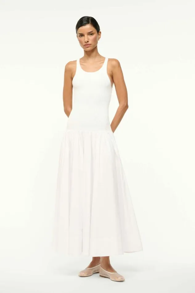 STAUD Dresses YAMILA DRESS White 8211 Women