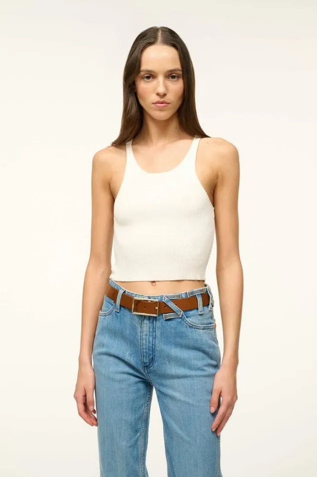 STAUD Essentials JEANS BELT Tan Yellow Gold 8211 Women STAUD Essentials JEANS BELT Tan Yellow Gold 8211 Women