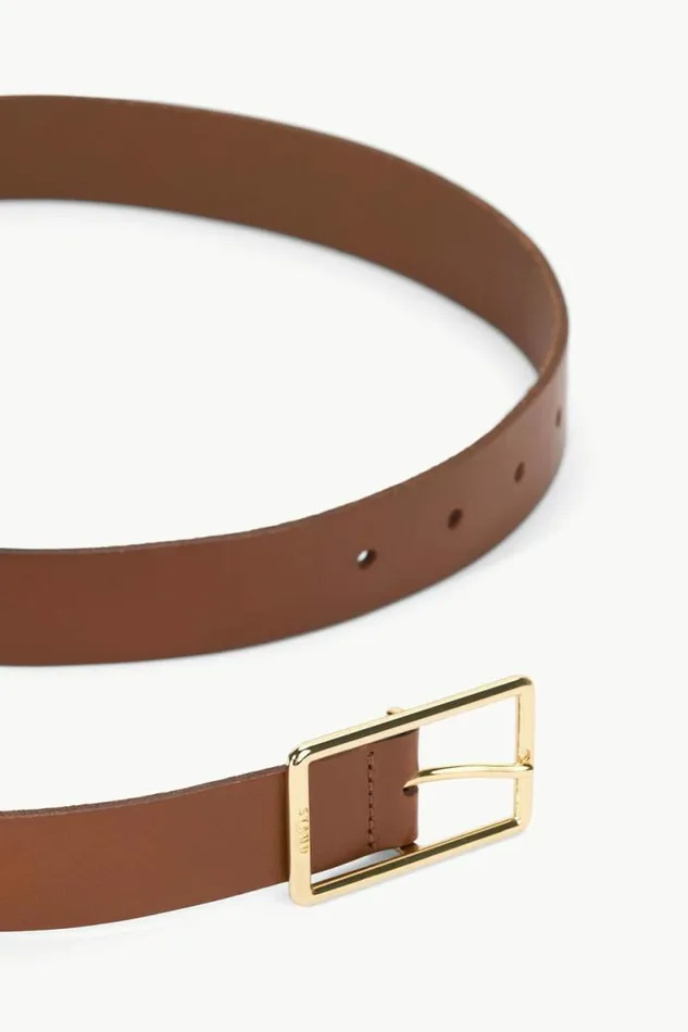 STAUD Essentials JEANS BELT Tan Yellow Gold 8211 Women STAUD Essentials JEANS BELT Tan Yellow Gold 8211 Women