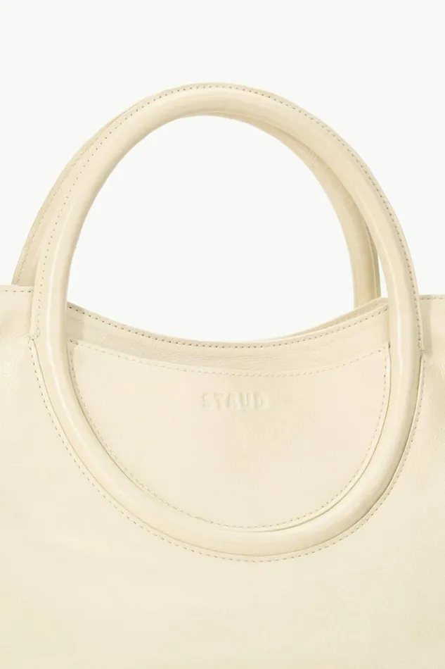 STAUD Essentials MAUDE SATCHEL Cream 8211 Women STAUD Essentials MAUDE SATCHEL Cream 8211 Women