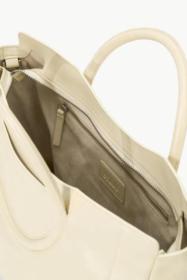 STAUD Essentials MAUDE SATCHEL Cream 8211 Women STAUD Essentials MAUDE SATCHEL Cream 8211 Women