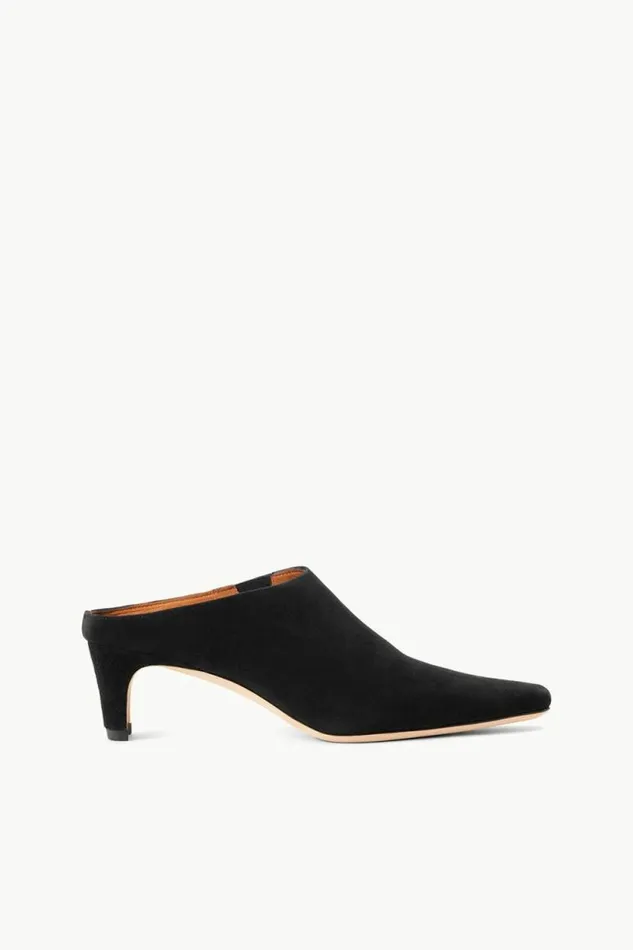 STAUD Mules and Flats WALLY MULE Black Suede 8211 Women