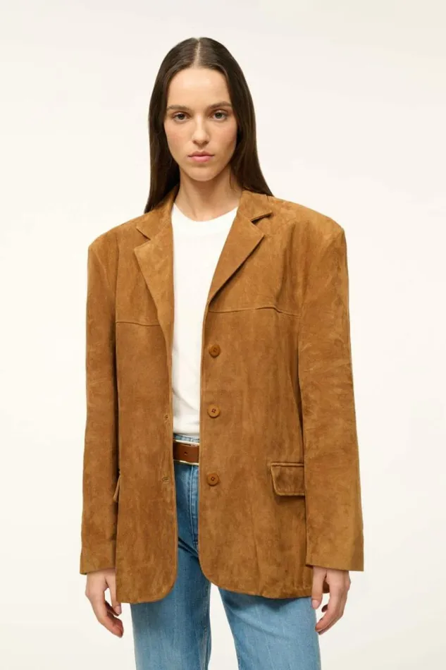 STAUD Outerwear and Jackets CORRINE JACKET Tan 8211 Women