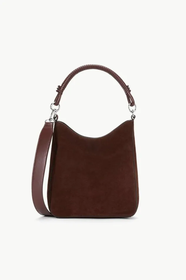 STAUD Shoulder MEL BAG Mahogany Suede 8211 Women