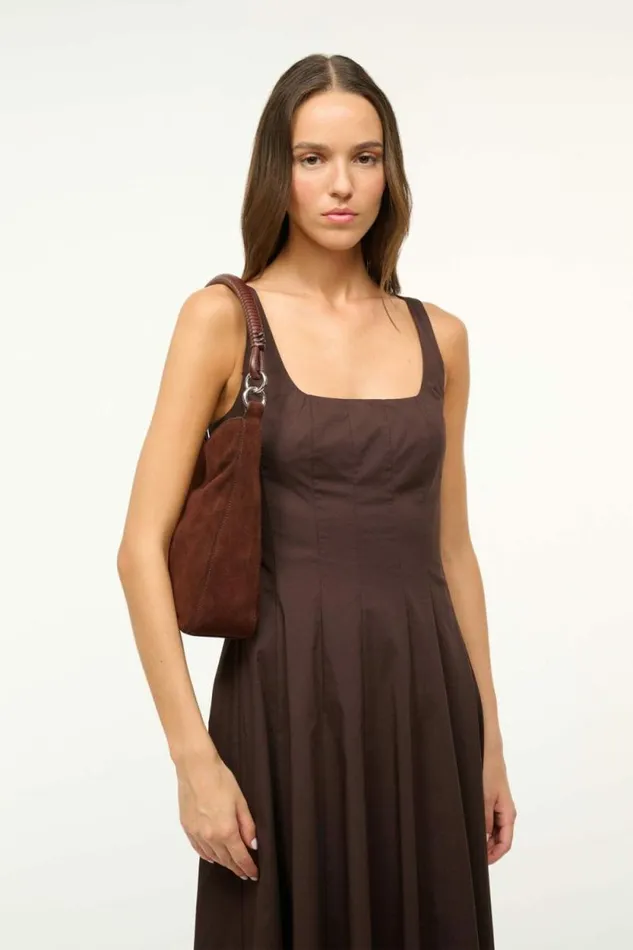 STAUD Shoulder MEL BAG Mahogany Suede 8211 Women STAUD Shoulder MEL BAG Mahogany Suede 8211 Women